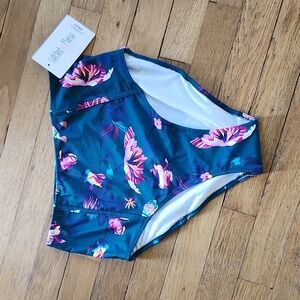Latched Mama Floral Bikini - Teal and Pink
